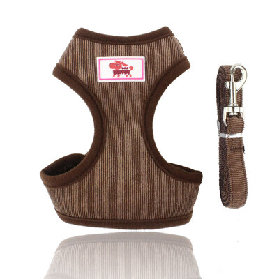 Vasaros tinklinių šunų petnešų ir pavadėlio rinkinys Velvetas mažas šunų kačių liemenė šuniukas Čihuahua Jorko mopsas Prancūzų buldogų naminių gyvūnėlių priedai