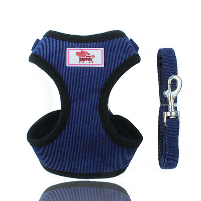 Vasaros tinklinių šunų petnešų ir pavadėlio rinkinys Velvetas mažas šunų kačių liemenė šuniukas Čihuahua Jorko mopsas Prancūzų buldogų naminių gyvūnėlių priedai