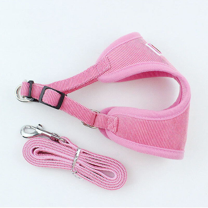 Vasaros tinklinių šunų petnešų ir pavadėlio rinkinys Velvetas mažas šunų kačių liemenė šuniukas Čihuahua Jorko mopsas Prancūzų buldogų naminių gyvūnėlių priedai