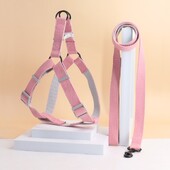 Dviejų spalvų naminių šunų pavadėlis, skirtas naudoti viduje ir lauke