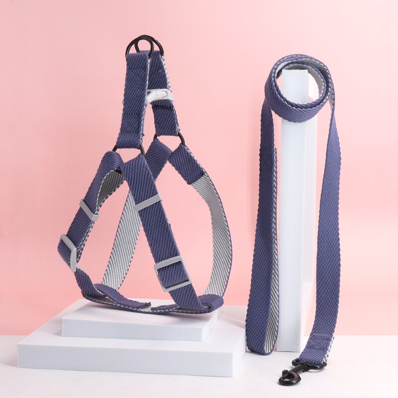 Dviejų spalvų naminių šunų pavadėlis, skirtas naudoti viduje ir lauke