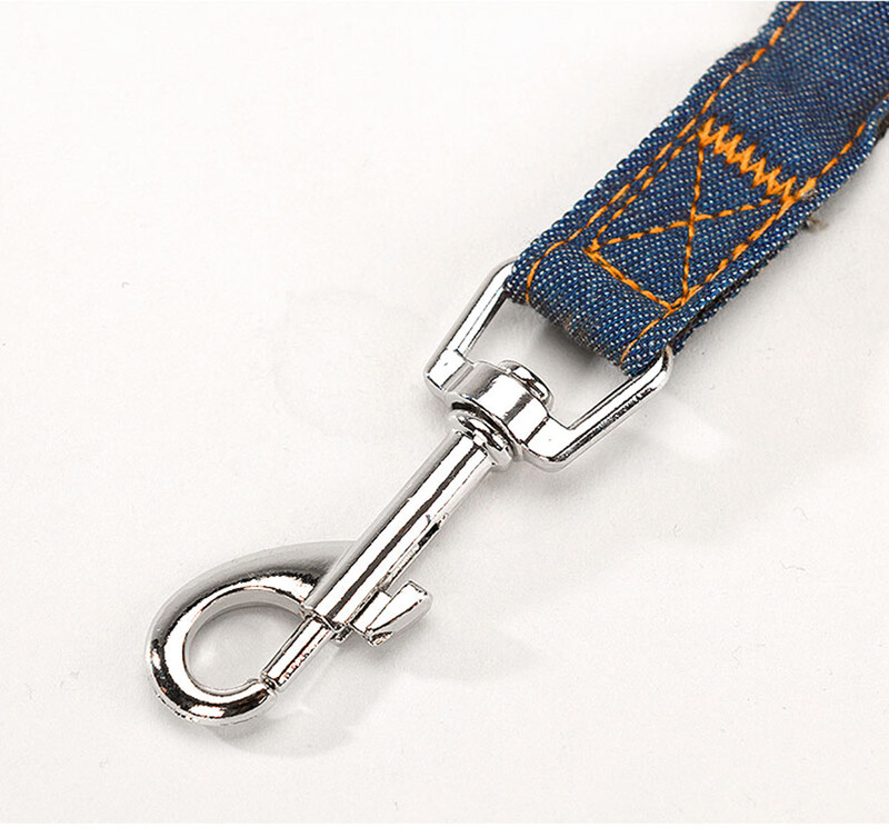 Šunų pakinktų liemenė ir pavadėlio rinkinys mažiems ir vidutinio dydžio šunims šuniukų džinsų liemenė su 1,2 M vaikščiojimo pavadėliu