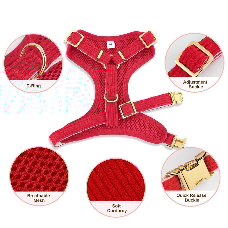 3 vnt šunų antkaklio pakinktų pavadėlio rinkinys Kvėpuojantis šunų diržas Minkštas aksominis šuniuko karoliai su Bowknot naminių gyvūnėlių vaikščiojimo virve šunims Mopsas