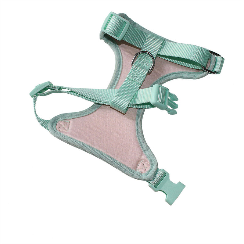 Cartoon Print naminių gyvūnėlių diržų ir pavadėlių rinkinys Reguliuojamas I formos kačių petnešos ir pavadėliai, skirti mažiems vidutinio dydžio šunims ir katėms dresuoti