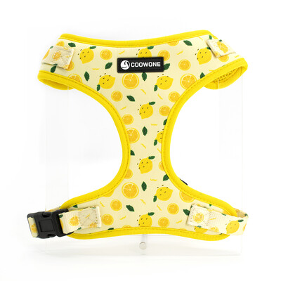 "Collarlogo" reguliuojamas naminių šunų antkaklis, patvarus minkštas, mielas, kūrybingas citrinų dizaino pavadėlis, neopreno diržai, išmatų maišelio dozatorius