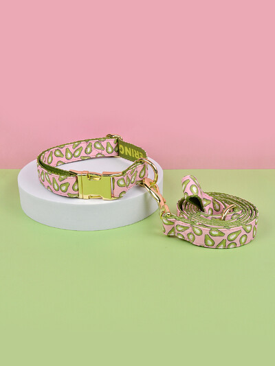 Padėkos kalėdinės dovanos Prabangaus prekės ženklo spalvingo sezono reguliuojamas antkaklis ir pavadėlis mažiems vidutinio dydžio šunims