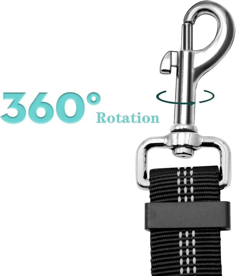 1vnt Aukštos kokybės šunų automobilio saugos diržas Šuns saugos diržas su amortizatoriumi ir reguliuojamo ilgio atspindinčia linija, tinka bet kuriam šuniui