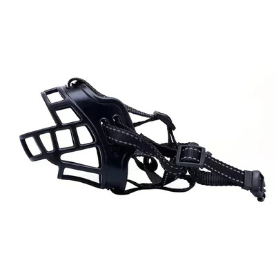 Minkštais klijais reguliuojamas šuns snukis nuo įkandimo stabdantis kramtomoji kaukė Kvėpuojanti šuns snukis Patvari, stipri krepšelio kaukė snukučiui šunų reikmenys