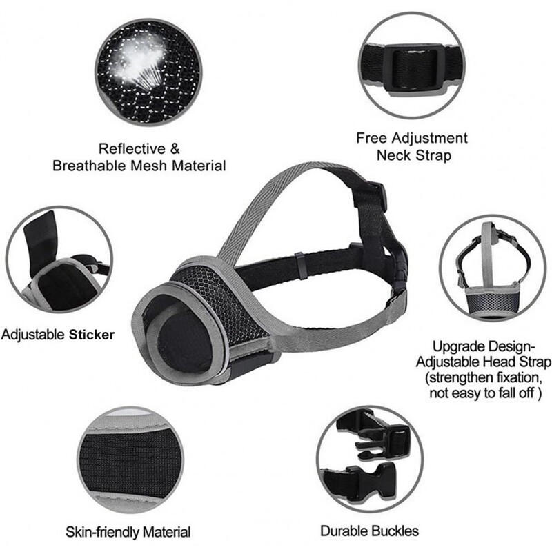 Ātri nolaižams suņa purns Pretkošļājamais suņa purns Elpojošs, regulējams suņa purns Ērts Pretkošļājamais Pretkožšanu maziem