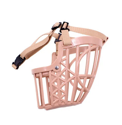 Plastic moale și piele botniță puternică pentru câini Design coș Curele de reglare anti-mușcătură Mască bot pentru câine pentru câine mic, mediu, mare