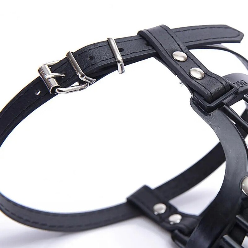 Plastic moale și piele botniță puternică pentru câini Design coș Curele de reglare anti-mușcătură Mască bot pentru câine pentru câine mic, mediu, mare