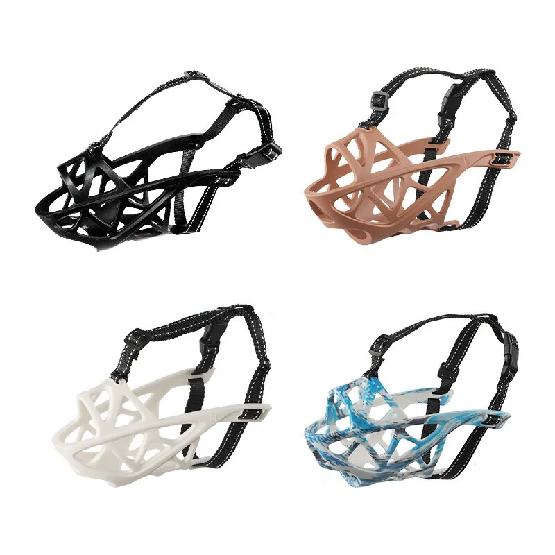 Botuță reglabilă pentru câini Silicon moale Respirabil Coș puternic Mic Mediu Mare X-Mare Boturi pentru câini Ușoare și durabile