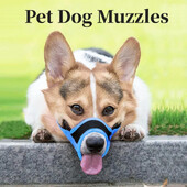 Botuță pentru câini anti lătrat pentru câini mici și mari, mușcătură reglabilă din plasă, bot pentru gură de câine, botniță respirabilă pentru gură pentru câini