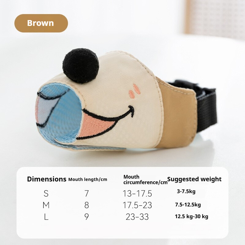 Kutya szájkosár maszk válogatásmentes evés, harapás elleni, ugatás elleni maszk, kis és közepes méretű kutyák, nagytestű kutyák kisállatkellékei