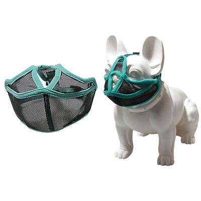 Boturi pentru câini cu gură scurtă, ajustabil pentru buldog francez, bot pentru pug, mască de față pentru câine, bot respirabilă pentru provizii anti-latrat