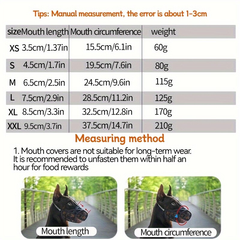 Acoperire pentru gură pentru bot pentru câine mare Preveniți mușcătura țipătul Mănâncă măști pentru câini mici și mari, dop pentru lătrat pentru animale de companie, bandă reflectivă