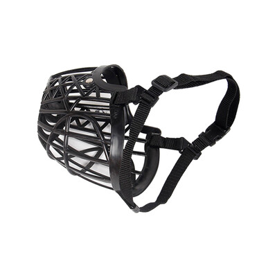 1 buc Coș pentru mușcături Respirabil 1 buc Guler Coș fără mușcături Accesorii pentru animale de companie Cuști reglabile pentru bot Cușcă PE pentru câine Cușcă neagră pentru gură