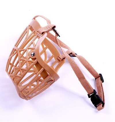 1 buc Coș pentru mușcături Respirabil 1 buc Guler Coș fără mușcături Accesorii pentru animale de companie Cuști reglabile pentru bot Cușcă PE pentru câine Cușcă neagră pentru gură