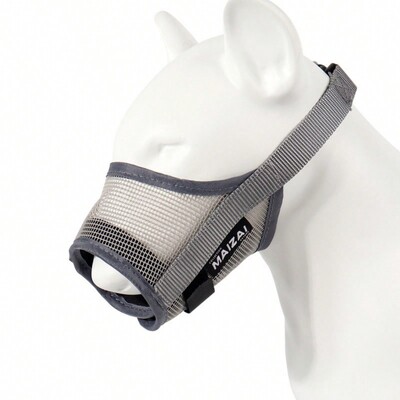 Lengvas, kvėpuojantis tinklelio dizaino šuns snukis Mažas vidutinio dydžio šuns įkandimo ir žievės snukis reguliuojama augintinio kaukė