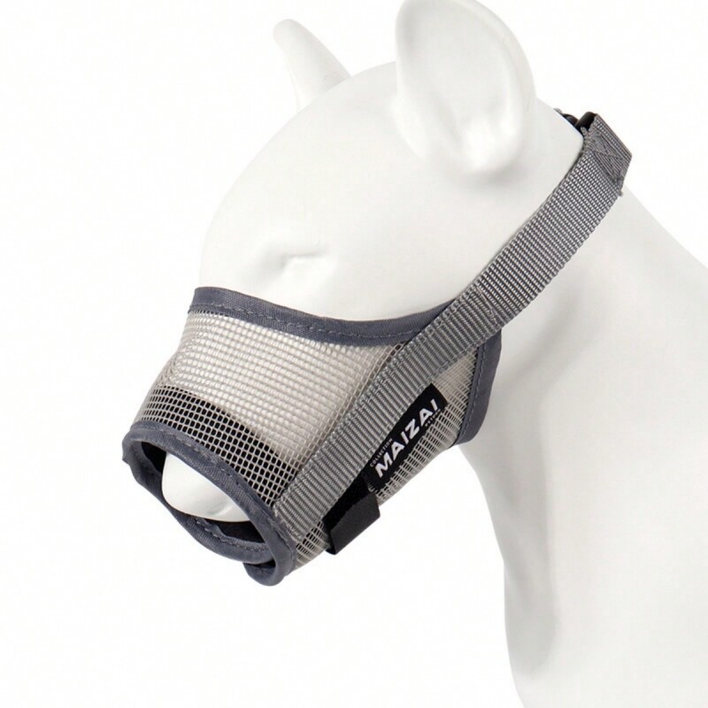 Lengvas, kvėpuojantis tinklelio dizaino šuns snukis Mažas vidutinio dydžio šuns įkandimo ir žievės snukis reguliuojama augintinio kaukė