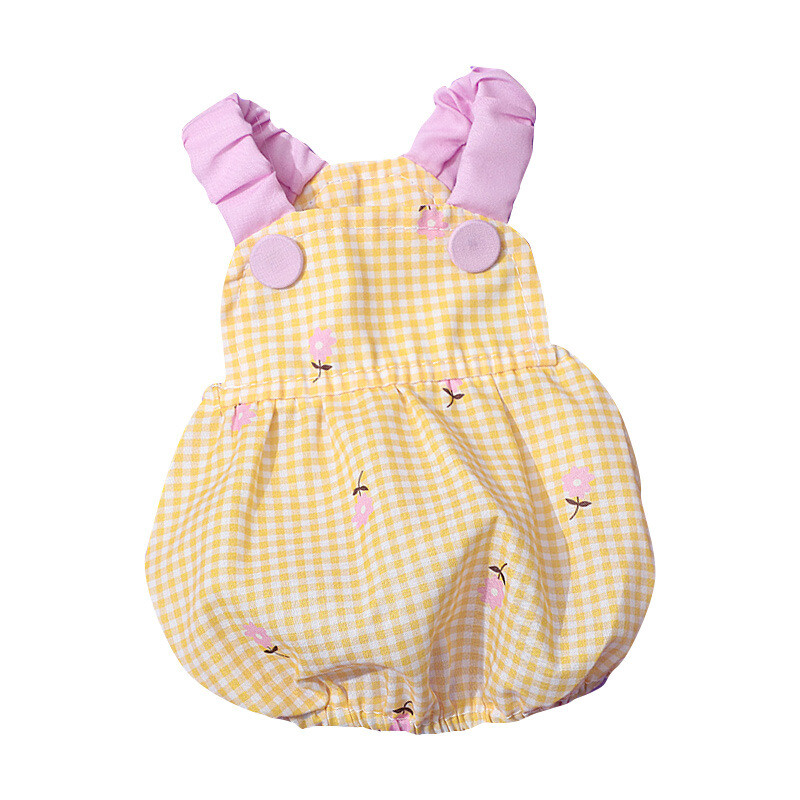 Vasaros gėlių languota suknelė Naminių šunų Drabužiai Suknelės Pakabukai Sijonas Drabužiai Šunims Liemenė Mažas Mielas Čihuahua Spaudinys Mažiems Šunims