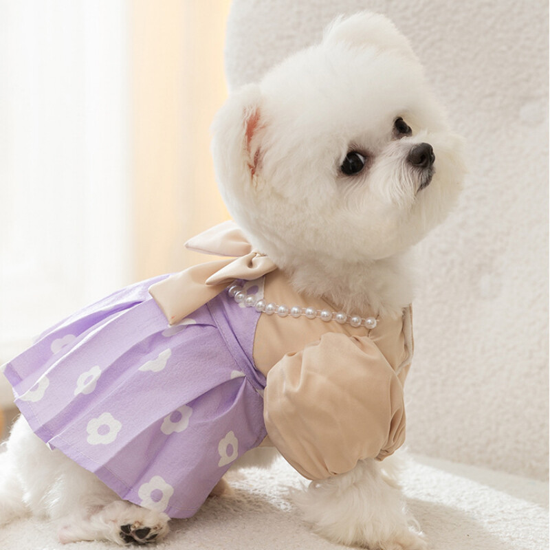 Rochie prințesă cățelușă, toamnă iarnă, fustă la modă, ham pentru animale de companie, câine mic, chihuahua, Yorkshire, pomeranian, pulover cald, cămașă pentru pisici