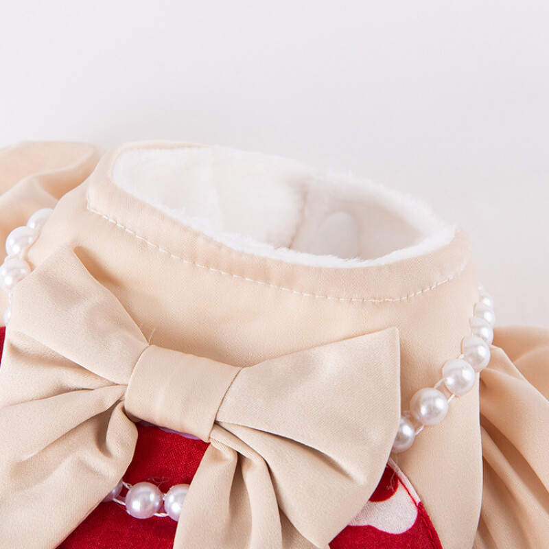 Rochie prințesă cățelușă, toamnă iarnă, fustă la modă, ham pentru animale de companie, câine mic, chihuahua, Yorkshire, pomeranian, pulover cald, cămașă pentru pisici