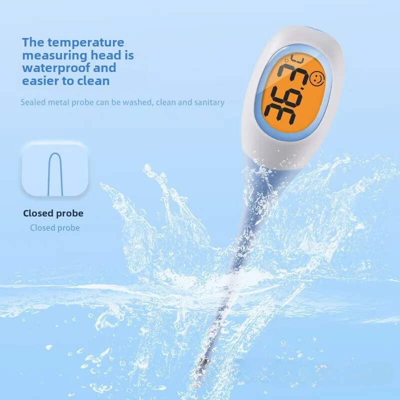 Naujas elektroninis termometras 8 sekundžių greitas matavimas suaugusiems vaikams LED naminių šunų kačių burnos ertmės pažasties ℉/℃ termometras