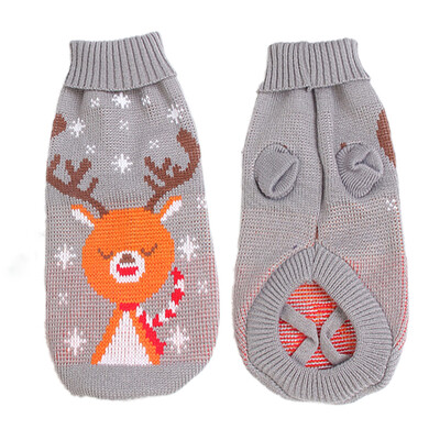 Pulover cald pentru câini de companie Haine de iarnă pentru câini de talie mică, mijlocie, tricotată, haină pentru cățeluș, chihuahua, buldogi francezi, Yorkie Customes