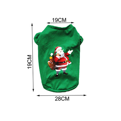 Kalėdiniai šunų drabužiai Naujieji Metai Naminiai gyvūnai Šunų Drabužiai Mažiems Vidutiniams Šunims Kostiumai Čihuahua Naminių gyvūnėlių marškinėliai Šilti Apranga šuniui Jorkšyras
