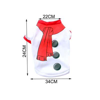 Kalėdiniai šunų drabužiai Naujieji Metai Naminiai gyvūnai Šunų Drabužiai Mažiems Vidutiniams Šunims Kostiumai Čihuahua Naminių gyvūnėlių marškinėliai Šilti Apranga šuniui Jorkšyras