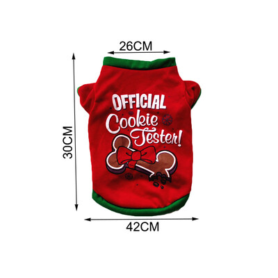 Kalėdiniai šunų drabužiai Naujieji Metai Naminiai gyvūnai Šunų Drabužiai Mažiems Vidutiniams Šunims Kostiumai Čihuahua Naminių gyvūnėlių marškinėliai Šilti Apranga šuniui Jorkšyras