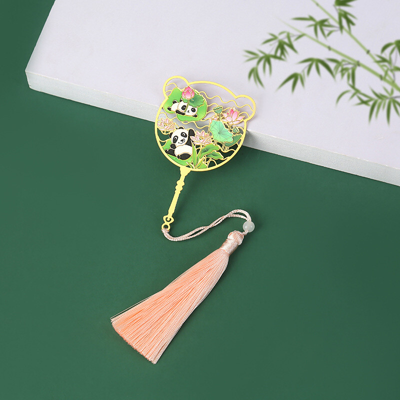 Armas loominguline Panda metallist järjehoidja Multifilmi ripats ripats lastele kingitus õpilasele lugemismärk raamatulehe klipp