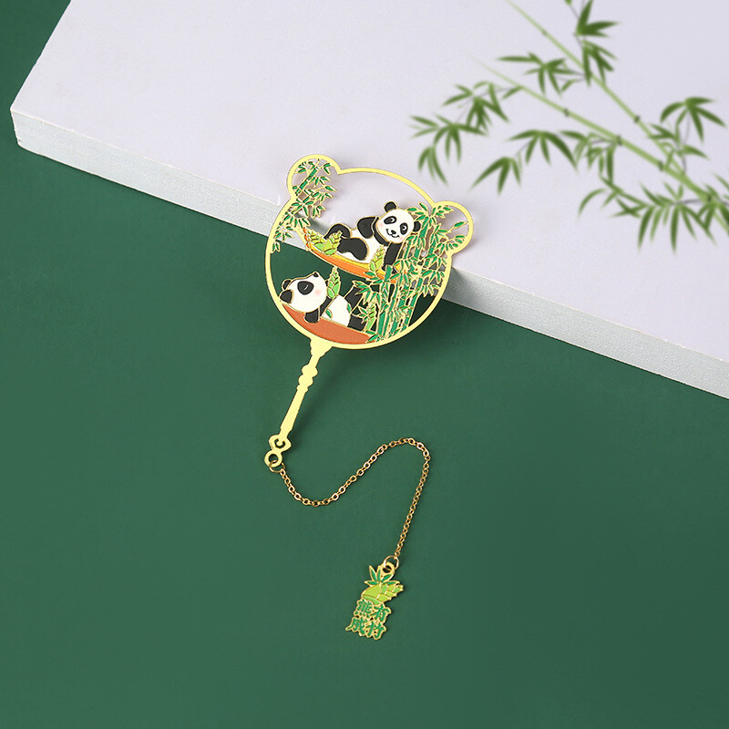 Armas loominguline Panda metallist järjehoidja Multifilmi ripats ripats lastele kingitus õpilasele lugemismärk raamatulehe klipp