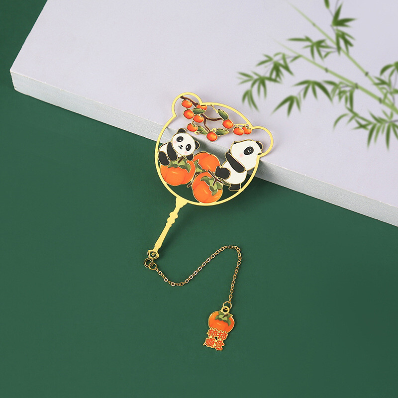 Armas loominguline Panda metallist järjehoidja Multifilmi ripats ripats lastele kingitus õpilasele lugemismärk raamatulehe klipp