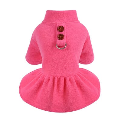Žieminė šunų pakinktų suknelė Mielas šiltas vilnonis šuns megztinis mažiems šunims Mergaitei Rožinė Violetinė Suknelės Suknelės Rūbai Čihuahua Yorkie