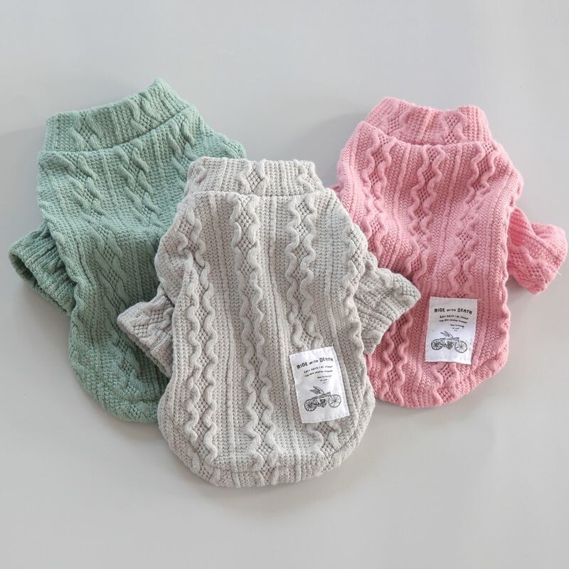 Pulover de pluș pentru câini și pisici, îmbrăcăminte pomeranian, haine pentru căței, câini mici și mijlocii, articole pentru animale de companie, primăvară și toamnă