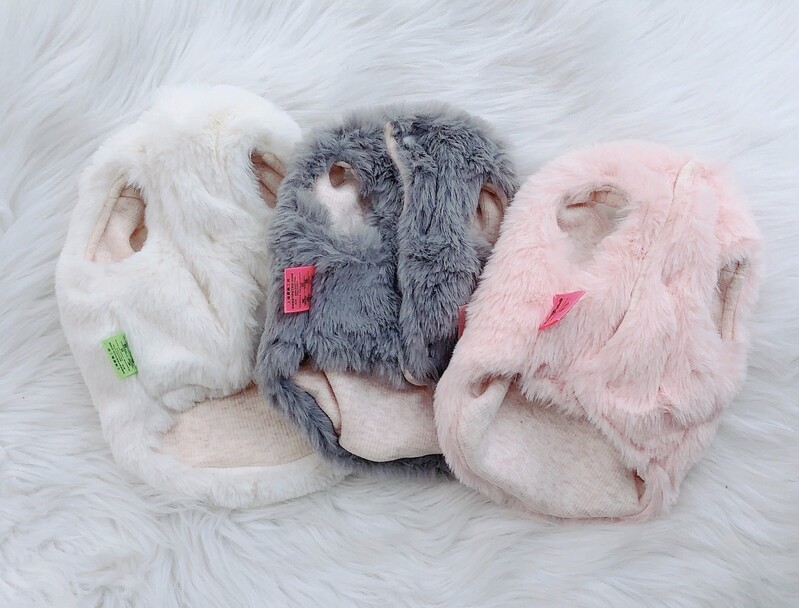 Câini și Pisici Rochie Vestă Faux Blan&Bow Design Pet Dog Jacket Jacheta Iarna Imbracaminte Tinuta