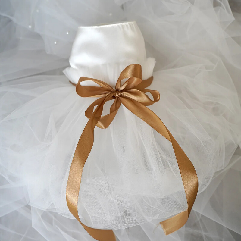 Vasaros naminių šunų vestuvinė suknelė naminių gyvūnėlių drabužiai princesės suknelė šunų drabužiai mažiems ir vidutiniams šunų kostiumams prancūzų buldogo šuniuko sijonas