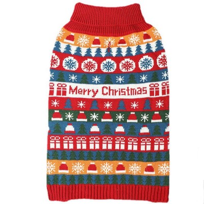 Šunų megztiniai žiemai, minkšti storėjantys šilti šuniukų marškinėliai, kalėdiniai džemperiai šunims mažiems ir vidutiniams šunims