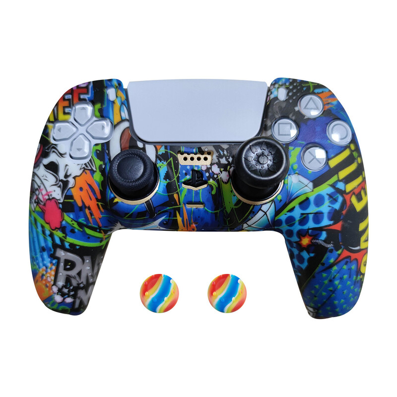 PS5 dangtelis silikono rankenos dangtelis PS5 PS5 silikoninis apsauginis dangtelis PS5 minkštas guminis dangtelis PS5 kamufliažinis dangtelis