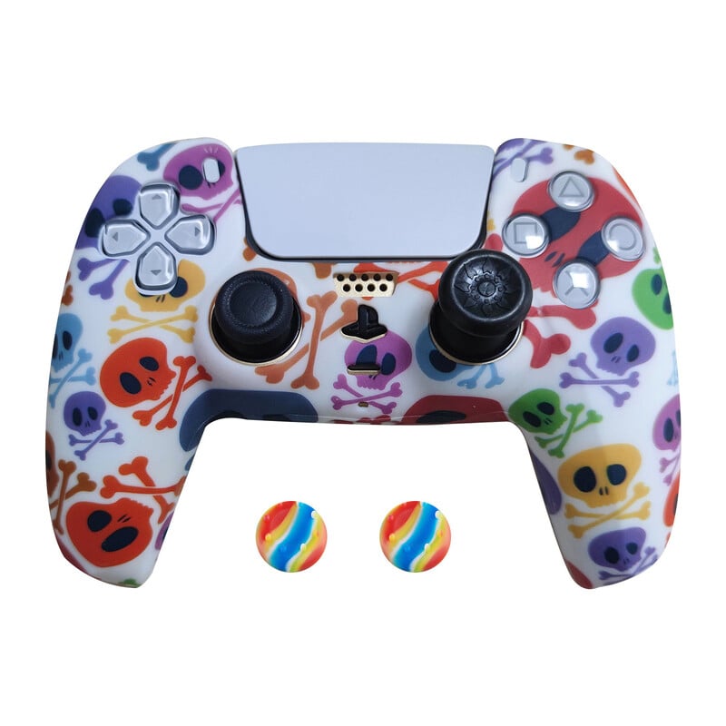 PS5 dangtelis silikono rankenos dangtelis PS5 PS5 silikoninis apsauginis dangtelis PS5 minkštas guminis dangtelis PS5 kamufliažinis dangtelis