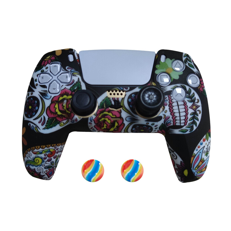 PS5 dangtelis silikono rankenos dangtelis PS5 PS5 silikoninis apsauginis dangtelis PS5 minkštas guminis dangtelis PS5 kamufliažinis dangtelis