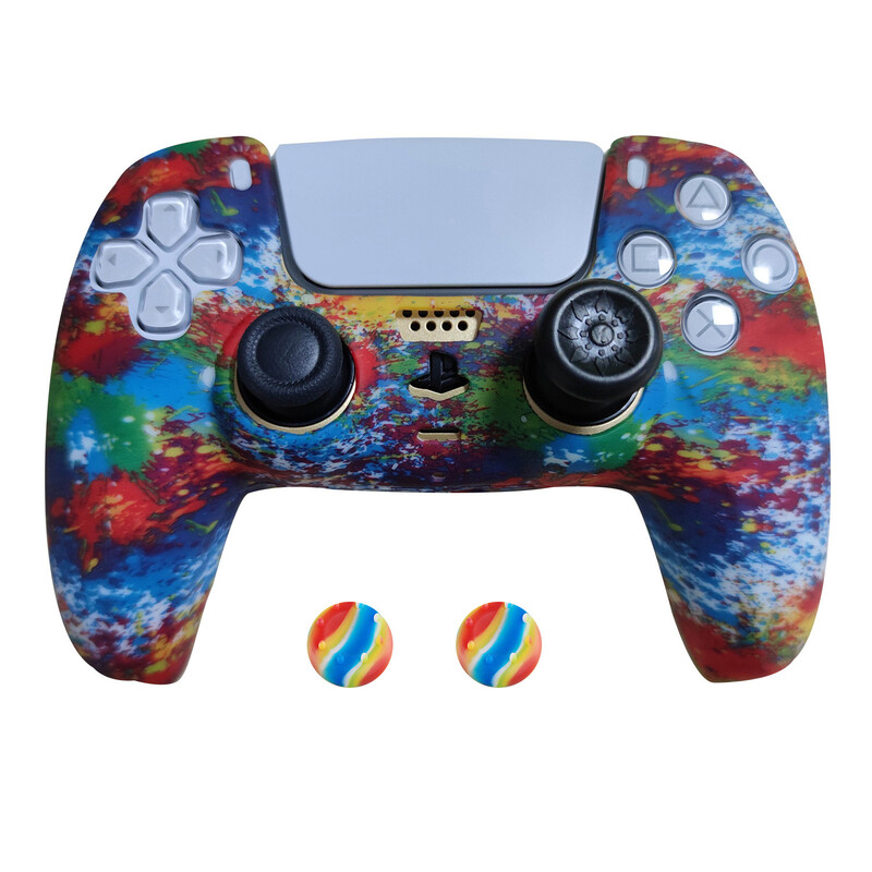 PS5 dangtelis silikono rankenos dangtelis PS5 PS5 silikoninis apsauginis dangtelis PS5 minkštas guminis dangtelis PS5 kamufliažinis dangtelis