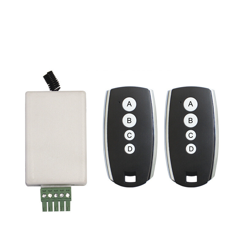 315/433M juhtmevaba kaugjuhtimispuldi lüliti intelligentne õppimine nelja nupuga klaasukse valgustus nutika kodu kontroller