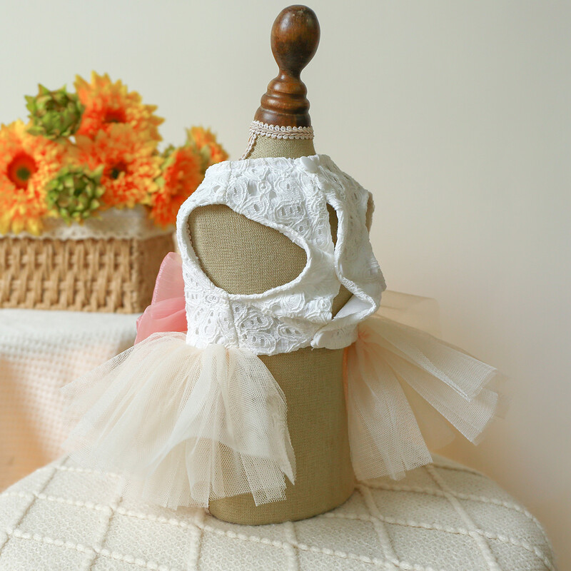 1PC îmbrăcăminte pentru animale de companie câine pisică primăvară/vară rochie de mireasă subțire rochie de prințesă cu cataramă potrivită pentru câini de talie mică și mijlocie