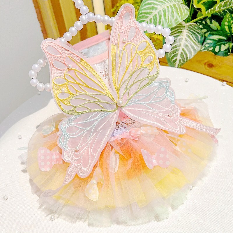 Vasaros naminių princesių drabužiai naminių šunų suknelė šunims Sijonas vasaros šunų vestuvės Yorkie Chihuahua pudelis šunims Sijonai kačių suknelės