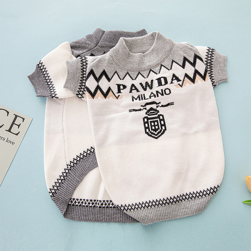 Įžymūs šunų megztiniai Pomeranijos rudens ir žiemos šilti prabangūs madingi naminių gyvūnėlių drabužiai, tinkantys mažiems ir vidutiniams šunims Nauji produktai