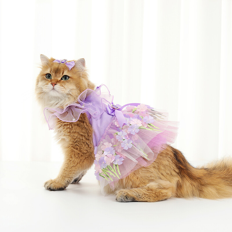Vasaros augintinės princesės drabužiai naminių šunų suknelė šunims Sijonas vasaros šunų vestuvės Jorko čihuahua pudelis šunims Sijonai kačių suknelės