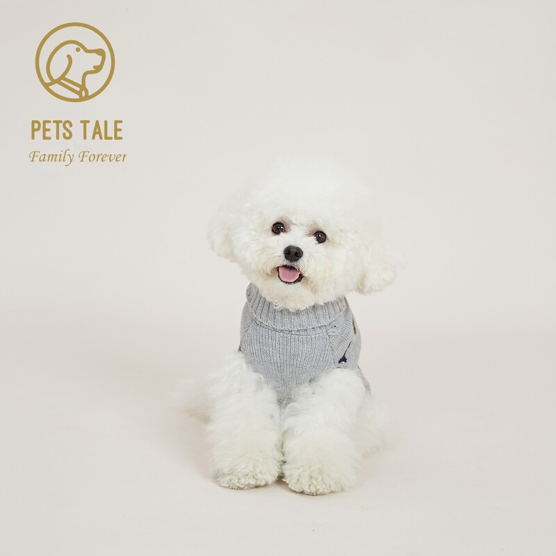 Augstākās kvalitātes džemperis suņa kauliem ar ķepu žakarda ķēdi